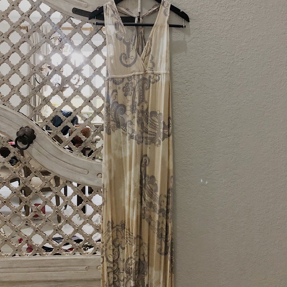 Neutral Patterened Sun Dress